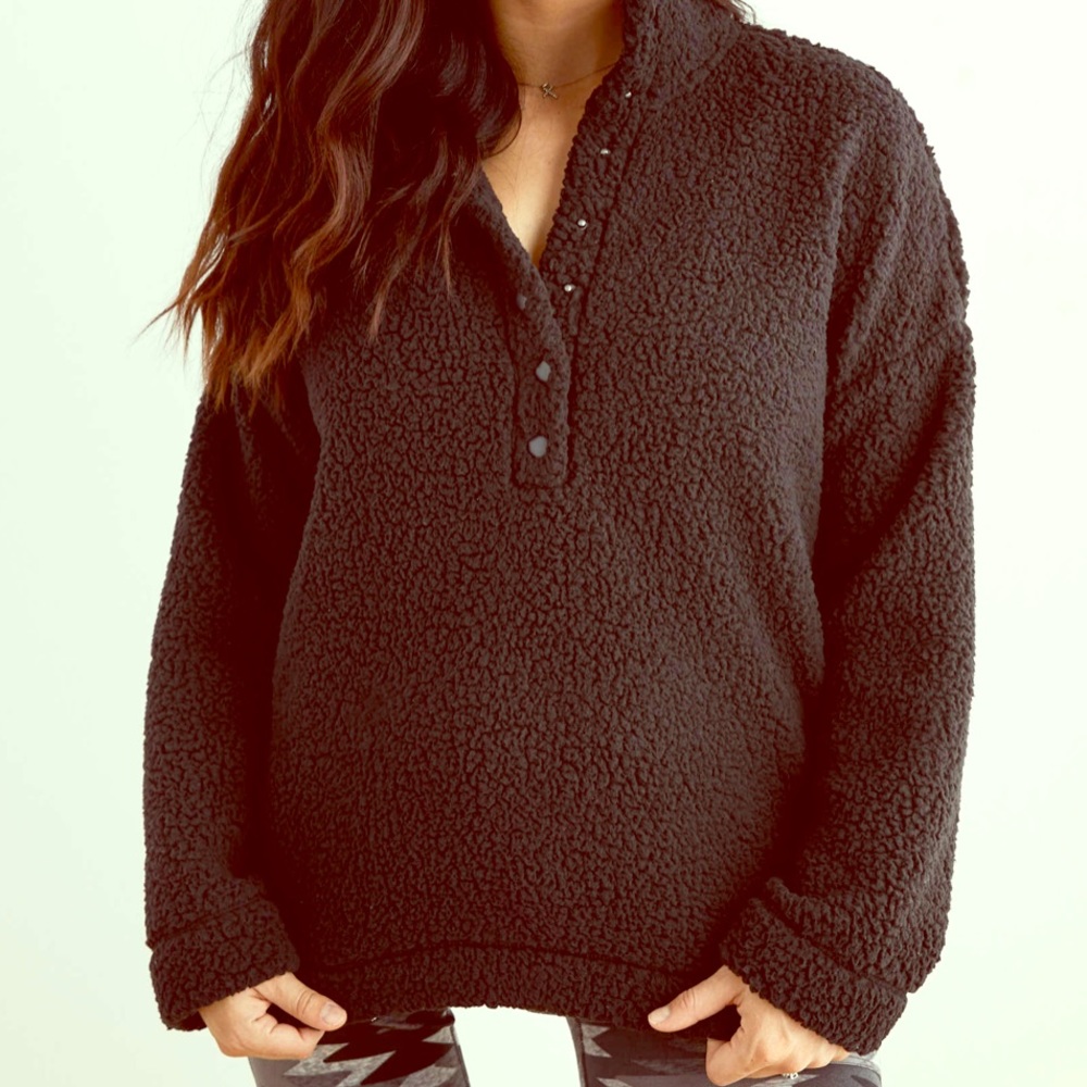 Aerie Cloud Sherpa Oversized Pullover